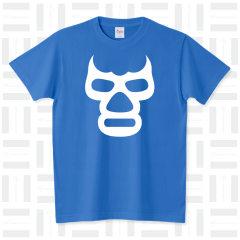 BLUE DEMON /ブルーデモン・ルチャリブレ・Lucha Libre・プロレスラー・格闘技・スポーツ・マスク・かわいい・カワイイ・可愛い・シンプル・イラスト・アメカジ・デザインTシャツ