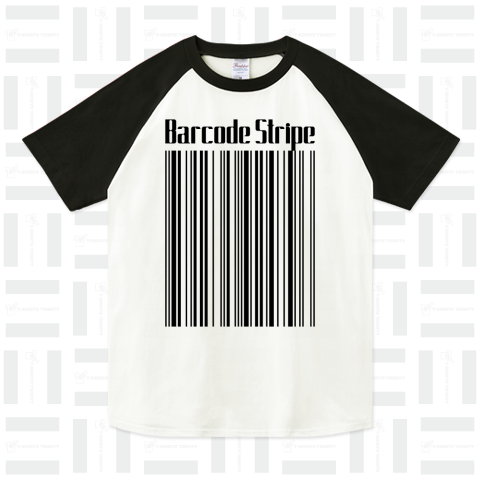 Barcode Stripe /線・line・模様・柄・ロック・パンク・ジャズ・モッズ・アート・art・文字・絵・UK・楽器・ギター・かわいい・可愛い・イラスト・シンプル・ロゴ・音楽・デザインTシャツ