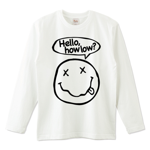 Hello How Low Rock ロック Music 音楽 ドリンク フード アート 子供 女性 カワイイ 可愛い イラスト シンプル ロゴ デザインtシャツ デザインtシャツ通販 Tシャツトリニティ