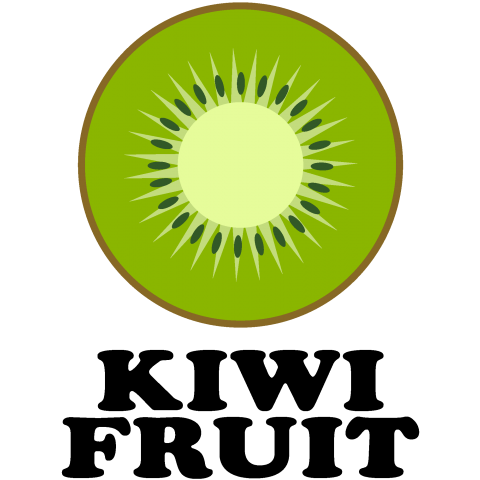 KIWIFRUIT /キウイ・果物・フルーツ・フード・食べ物・秋・カワイイ・可愛い・文字・模様・柄・絵・音楽・子供・女性・popart・ポップアート・サーフ・シンプル・イラスト・ロゴ・デザインTシャツ