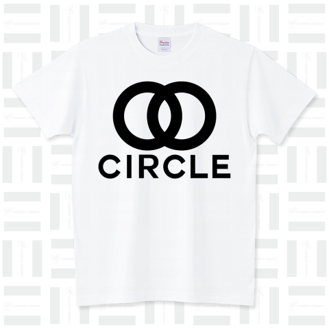 CHANELでなくてCIRCLE /ストリート・DJ・アート・art・円・記号・図形・音楽・イラスト・ダンス・dancer・ロック・パンク・可愛い・文字・家紋・シンプル・女性・ロゴ・デザインTシャツ