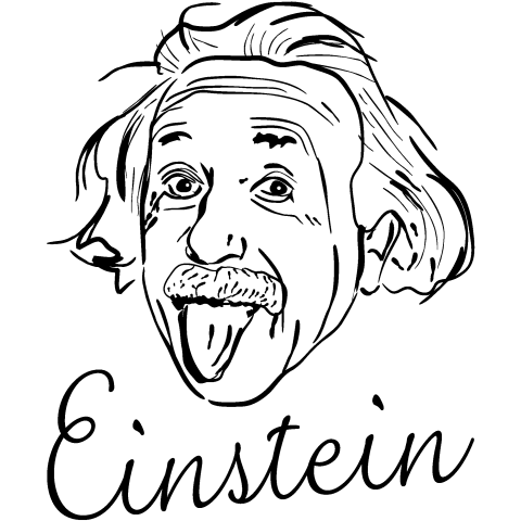 Einstein アインシュタイン 線 ライン シンプル ストリート コミック アメコミ 音楽 ロック パンク Popart 絵 女性 文字 筆記体 ロゴ デザインtシャツ デザインtシャツ通販 Tシャツトリニティ