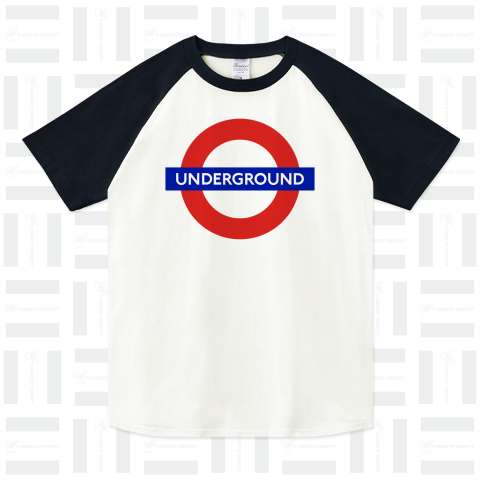 UNDERGROUND /地下鉄・メトロ・ロンドン・UK・モッズ・ターゲットマーク・カラフル・アメカジ・music・音楽・ロック・rock・art・アート・ロゴ・可愛い・デザイン・絵・Tシャツ
