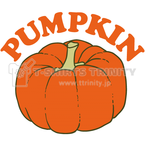 Pumpkin Halloween ハロウィン パンプキン かぼちゃ カボチャ 野菜 ストリート ロック Rock アート Art 音楽 Music 女性 可愛い イラスト ロゴ デザインtシャツ デザインtシャツ通販 Tシャツトリニティ
