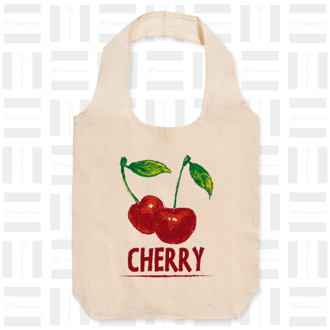CHERRY /さくらんぼ・サクランボ・フルーツ・果物・食べ物・フード・スイーツ・アメカジ・カラフル・可愛い・絵・模様・柄・子供・女性・シンプル・イラスト・ロゴ・デザインTシャツ