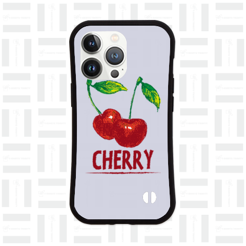 CHERRY /さくらんぼ・サクランボ・フルーツ・果物・食べ物・フード・スイーツ・アメカジ・カラフル・可愛い・絵・模様・柄・子供・女性・シンプル・イラスト・ロゴ・デザインTシャツ