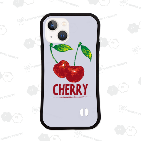 CHERRY /さくらんぼ・サクランボ・フルーツ・果物・食べ物・フード・スイーツ・アメカジ・カラフル・可愛い・絵・模様・柄・子供・女性・シンプル・イラスト・ロゴ・デザインTシャツ