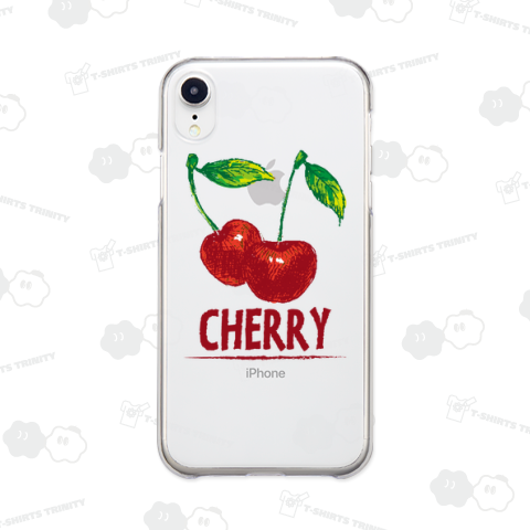 CHERRY /さくらんぼ・サクランボ・フルーツ・果物・食べ物・フード・スイーツ・アメカジ・カラフル・可愛い・絵・模様・柄・子供・女性・シンプル・イラスト・ロゴ・デザインTシャツ