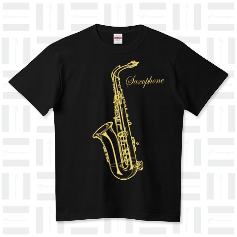 Saxophone -サックス-（Tシャツ）|デザインTシャツ通販【Tシャツ