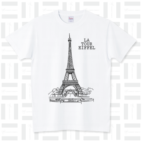 LA TOUR EIFFEL -エッフェル塔-（Tシャツ）|デザインTシャツ通販【T