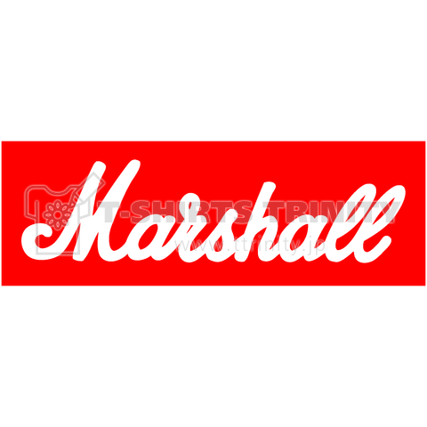 Marshall Box Logo Red マーシャルボックスロゴ 赤 デザインtシャツ通販 Tシャツトリニティ