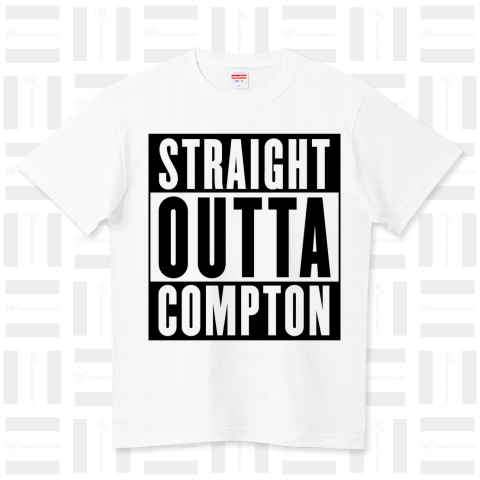 STRAIGHT OUTTA COMPTON -ストレイト・アウタ・コンプトン-（Tシャツ）|デザインTシャツ通販【Tシャツトリニティ】