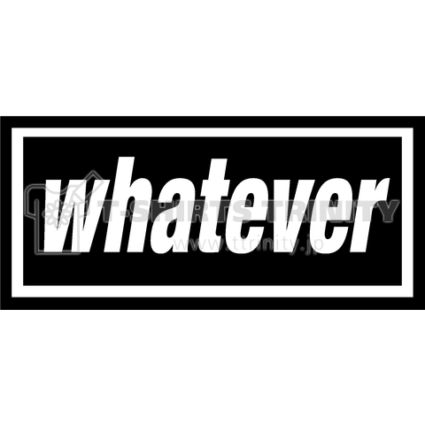 whatever-ホワットエヴァー-BOXロゴ