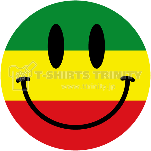 RASTA SMILEY FACE-スマイリーフェイス ラスタ色-