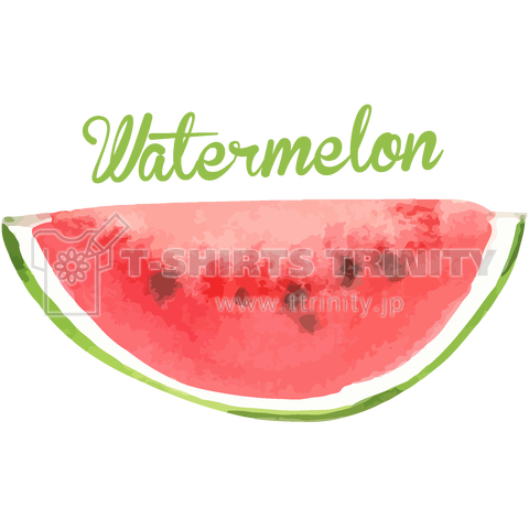 Watermelon カットしたスイカ デザインtシャツ通販 Tシャツトリニティ