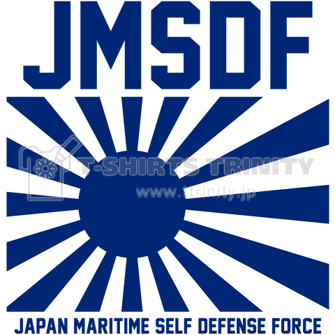 JMSDF-Japan Maritime Self-Defense Force- / 海上自衛隊 旭日旗 青ロゴバージョン