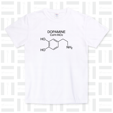 DOPAMINE C8H11NO2 -ドーパミン-胸面配置