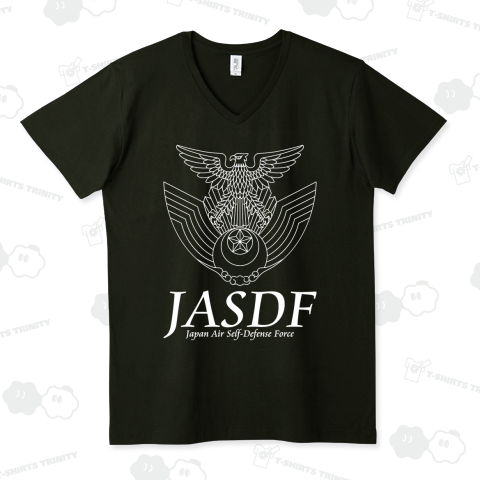 JASDF-JAPAN AIR SELF-DEFENSE FORCE-航空自衛隊ロゴ 白ロゴ