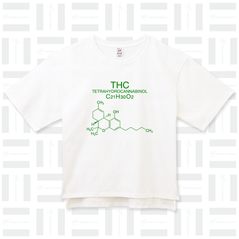 THC TETRAHYDROCANNABINOL C21H30O2-テトラヒドロカンナビノール-緑ロゴ