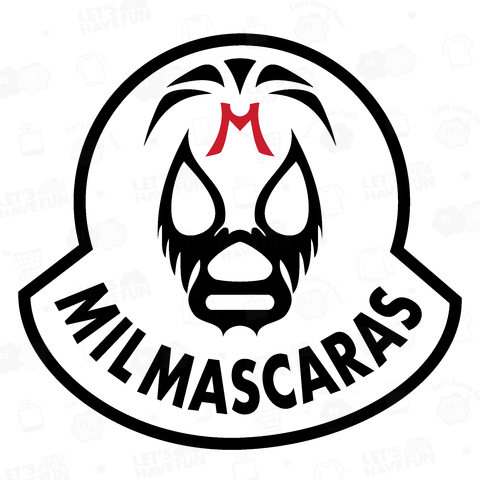 MIL MASCARAS-ミル・マスカラス ワッペン型ロゴ