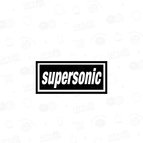 supersonic-スーパーソニック-BOX 胸面配置ロゴ