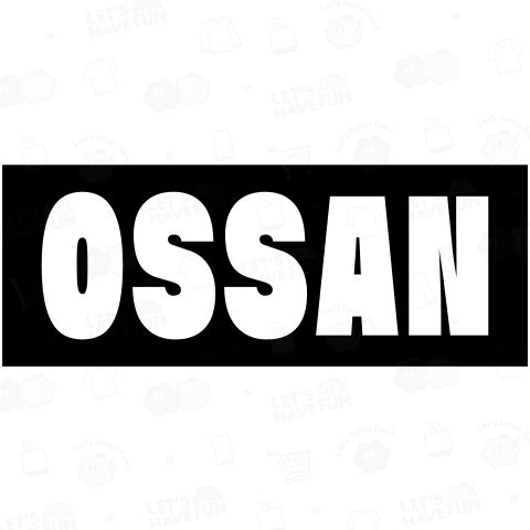 黒ボックスロゴ-(OSSANの文字は変更できます!)