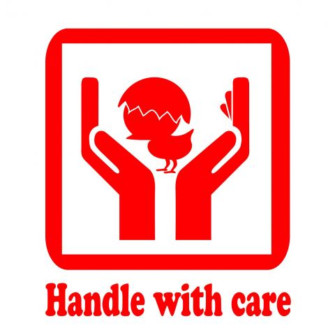 「鳥扱い注意」取扱注意パロディ