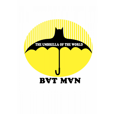 BAT MAN THE UMBRELLA ON THE WORLD