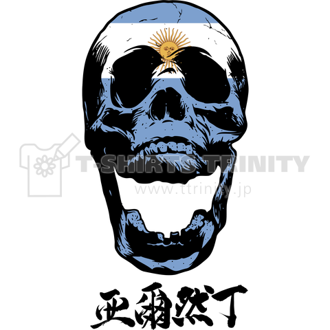 Argentina Flag Skull(アルゼンチン国旗)