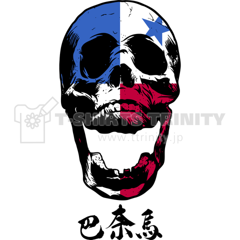 Panama Flag Skull パナマ国旗 デザインtシャツ通販 Tシャツトリニティ