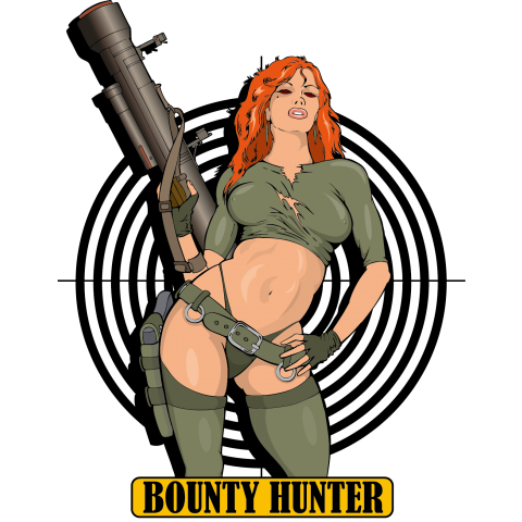 001bounty hunterロゴ+イラスト