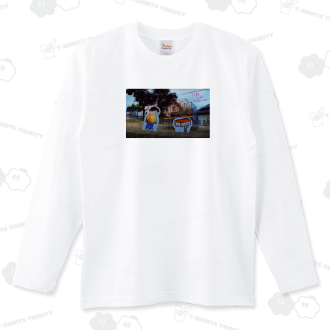 PLAY with sushi-kun ロングTシャツ(5.6オンス)