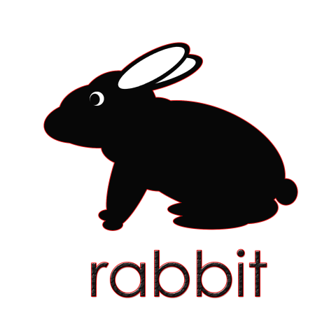 ウサギ(rabbit黒バージョン)