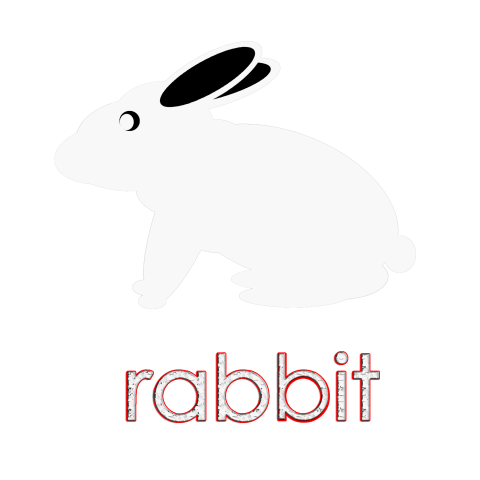 ウサギ(rabbit白バージョン)