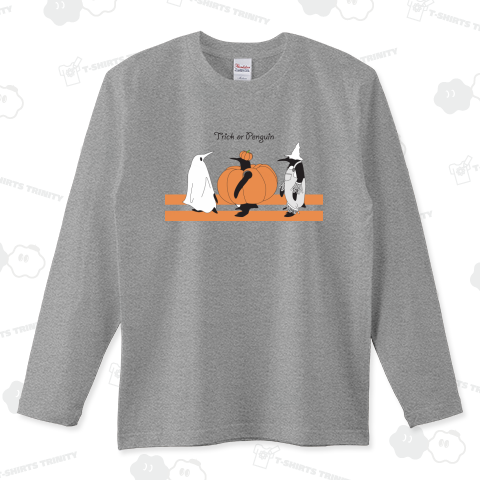 ペンギンのハロウィン ロングTシャツ(5.6オンス)