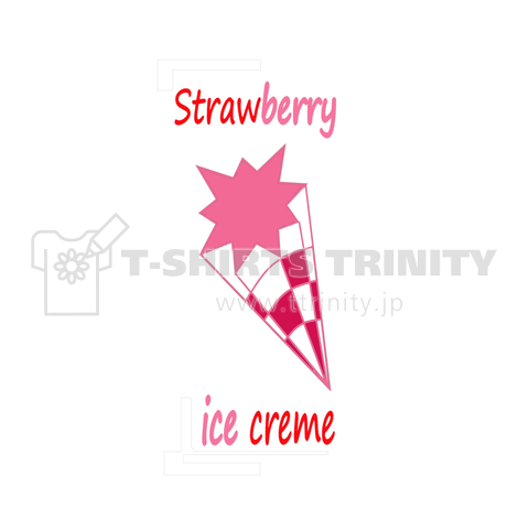 Strawberry ice cream retro