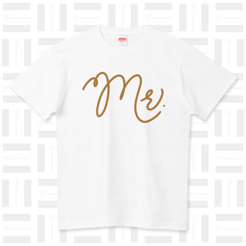 「Mr」既婚男性用 永遠の愛を刻む瞬間のTシャツ エリエデザイン