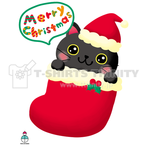 クリスマス 黒猫(hy)