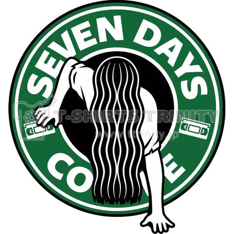 Seven Days Coffee 貞子 S Coffee デザインtシャツ通販 Tシャツトリニティ