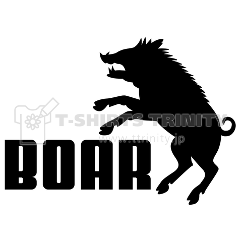 Puma風イノシシ Boar デザインtシャツ通販 Tシャツトリニティ