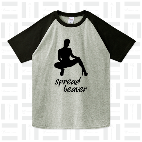 spread beaver（ラグランTシャツ）|デザインTシャツ通販【Tシャツ