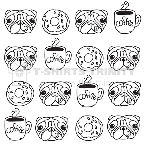 Pug×Donut×Coffee