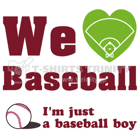 We love Baseball(レッド)