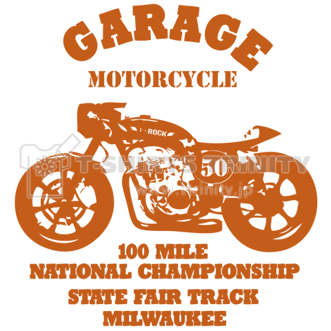 武骨なバイクデザイン orange