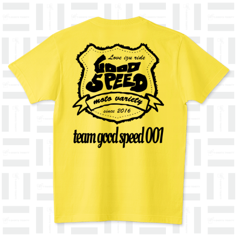 good speed 両面 ナンバーや座右の銘を編集可能 スタンダードTシャツ(5.6オンス)