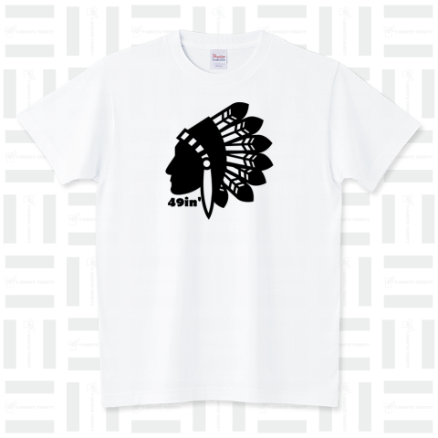 ロゴ インディアン49in' スタンダードTシャツ(5.6オンス)