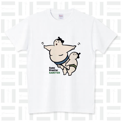 お相撲さんの組体操(サボテン) スタンダードTシャツ(5.6オンス)