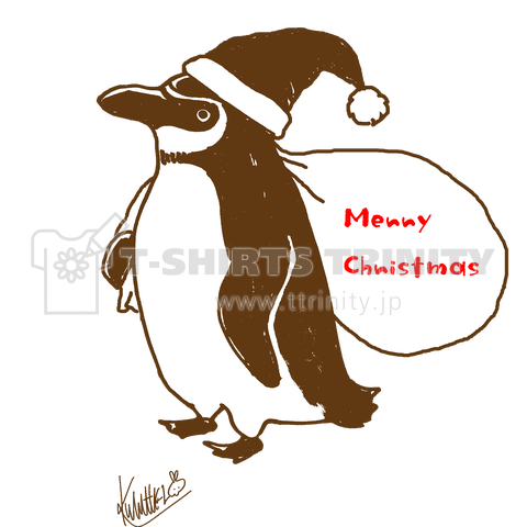 メリークリスマス ペンギン デザインtシャツ通販 Tシャツトリニティ