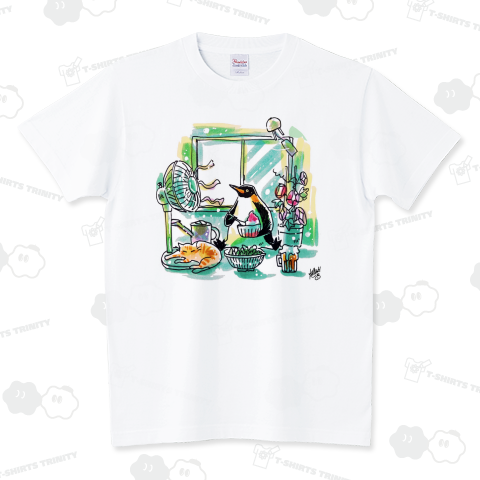 しょっちゅう夏ペンギン スタンダードTシャツ(5.6オンス)