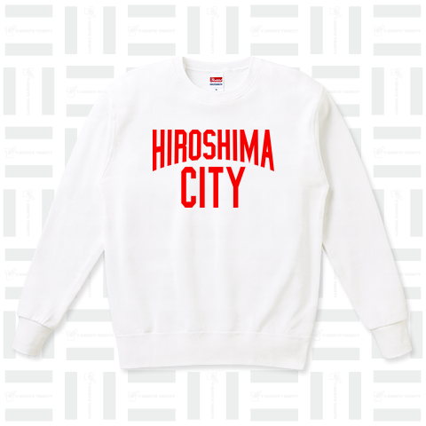 HIROSHIMA CITY (赤) カジュアルスウェット(9.7オンス)